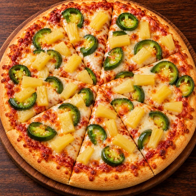 Hot Peppers & Pineapple.