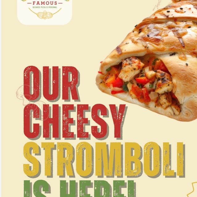 Cheese Stromboli 10".