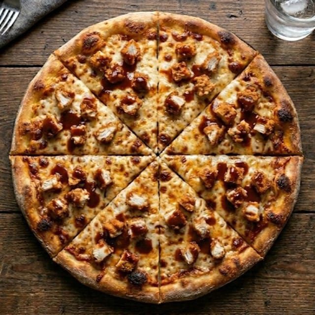 BBQ Chicken Pizza.
