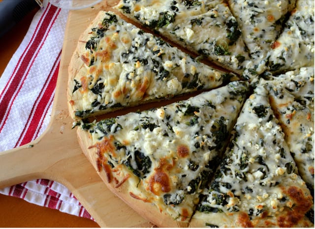 White Spinach Pizza 10''.