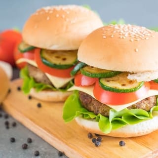 California Veggie Burger Salad