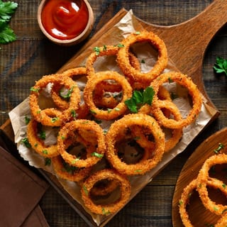 Onion Rings 7pc With Marinara Sauce