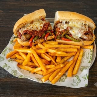 Sausage Parmigiana Sandwich