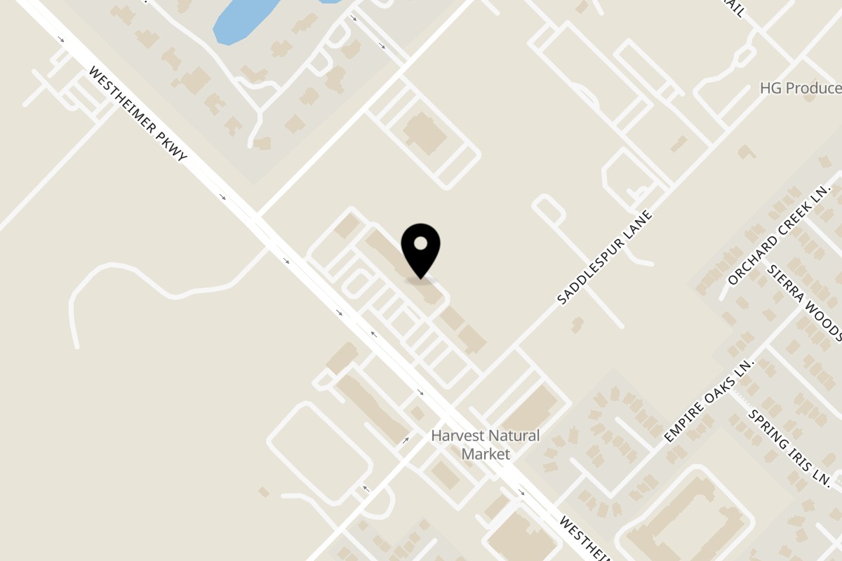 Map showing the location of Singas Famous Pizza Katy on 25830 Westheimer Pkwy Suite 325 in Katy