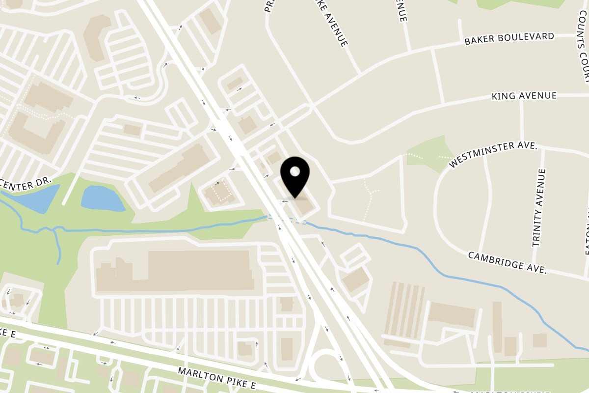 Map showing the location of Singas Famous Pizza Marlton on 146 NJ-73 in Marlton
